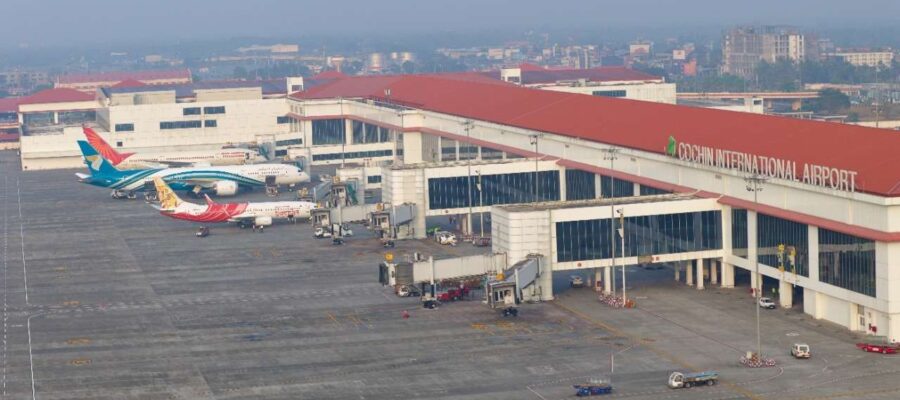 Drones and other aerial vehicles are banned in the Cochi International Airport’s red zone.