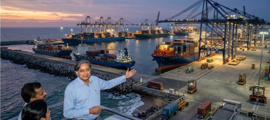 100 Ships at Vizhinjam Port: Why Shashi Tharoor Calls It a Global Game-Changer