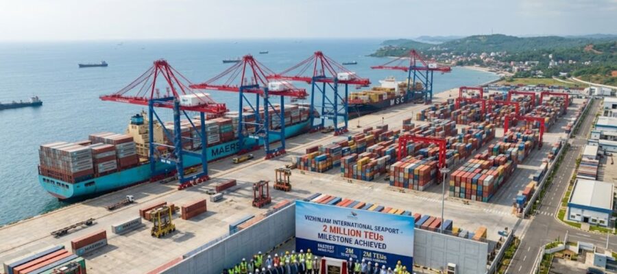 Vizhinjam Becomes the Fastest Indian Port to Handle 2 Million TEUs Cargo: A Landmark Achievement