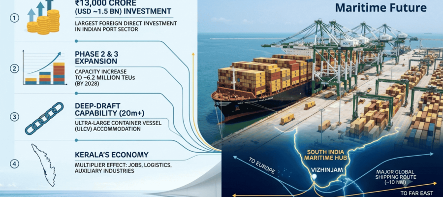 MSC’s ₹13,000 Crore Investment in Vizhinjam Port: What It Means for Kerala’s Maritime Future