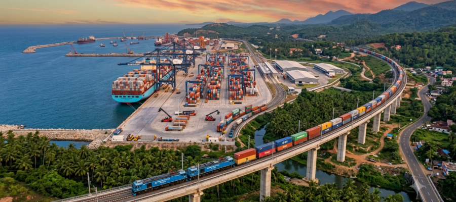 Why Vizhinjam International Seaport Rail Connectivity is Kerala’s Top Infrastructure Focus in 2026