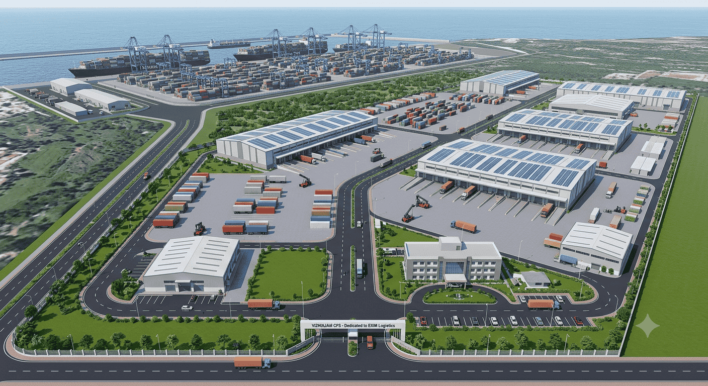 Vizhinjam Port 100-Acre CFS Plan