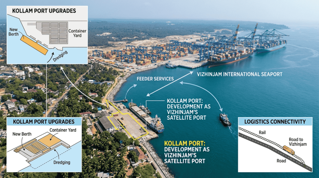 Kollam Port to Become Vizhinjam's Satellite Port